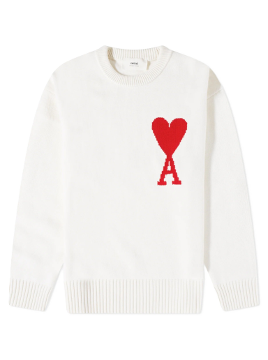 Villapaita AMI ADC Large Crewneck Valkoinen | BFUKS006-018-154