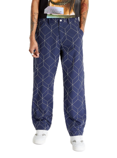 Housut Pleasures Vocal Utility Pant Tummansininen | P23SP035 NAVY