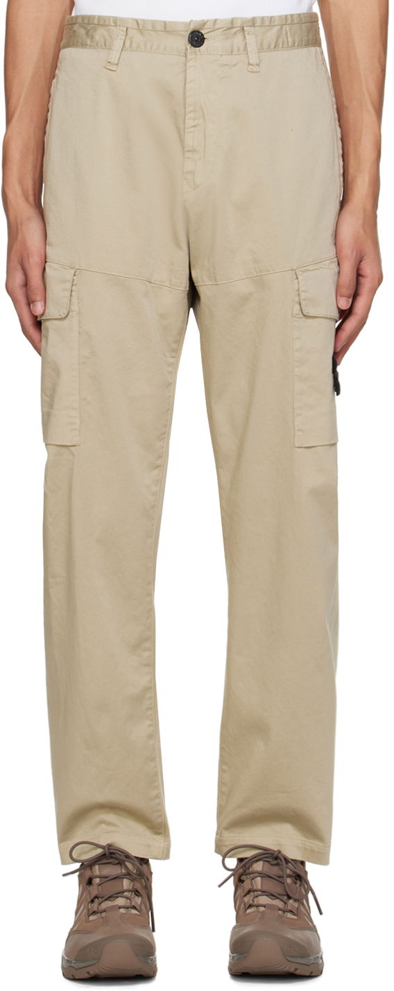 Cargo housut Stone Island Patch Cargo Pants Beige | 801531012