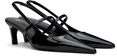 Tennarit ja kengät TOTEME Sharp Patent Slingback Heels Musta | 251-WAS821-LE0091, 3