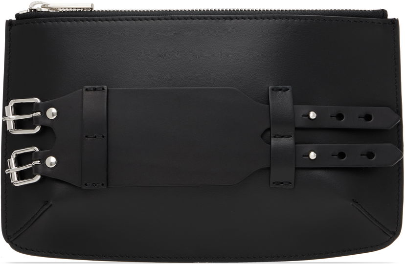 Käsilaukku Maison Margiela MM6 Maison Margiela Leather Bracelet Pouch Musta | SB6WF0007 P8327