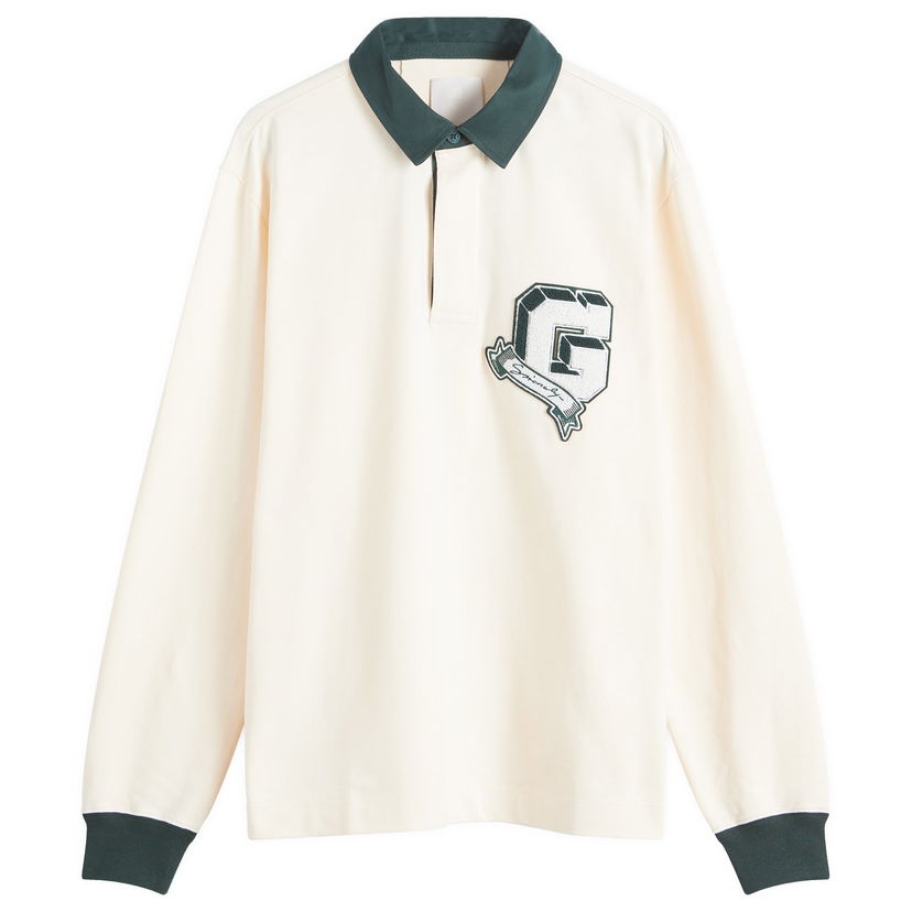 Poolopaita Givenchy Long Sleeve Polo with Graphic Embroidery Valkoinen | BM71MT3YPD-115