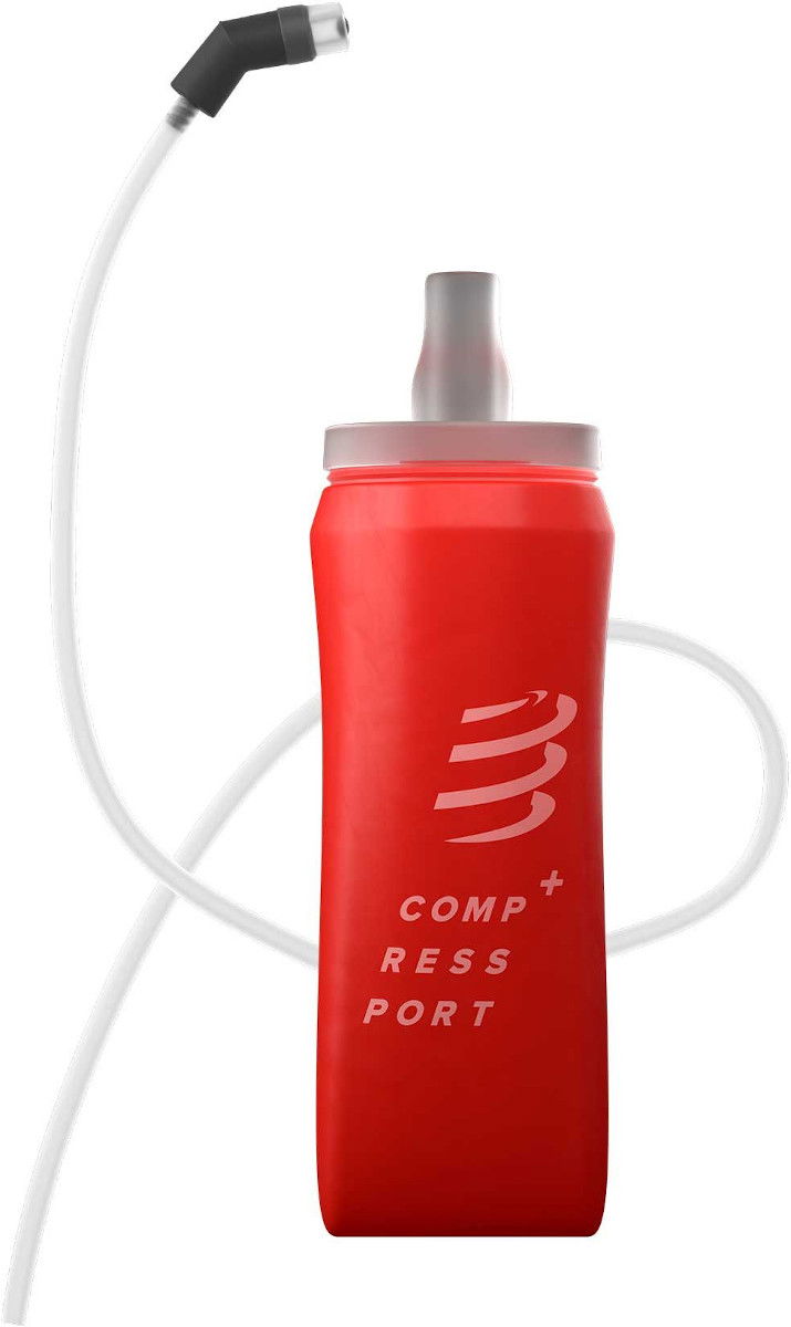 Juomapullo Compressport ErgoFlask 500mL Hydration Bottle with Tube Punainen | cu00075b-300