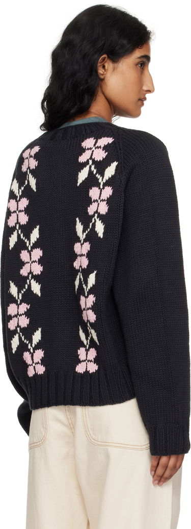 Villapaita YMC YMC Atomic Knit Cardigan Musta | Q8YME, 2