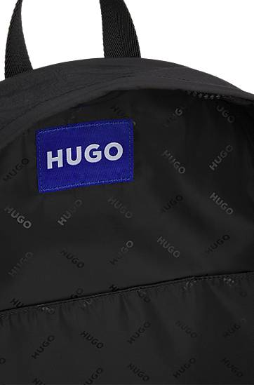 Reppu BOSS HUGO Backpack with Adjustable Straps and Logo Badge Musta | 50547604, 1