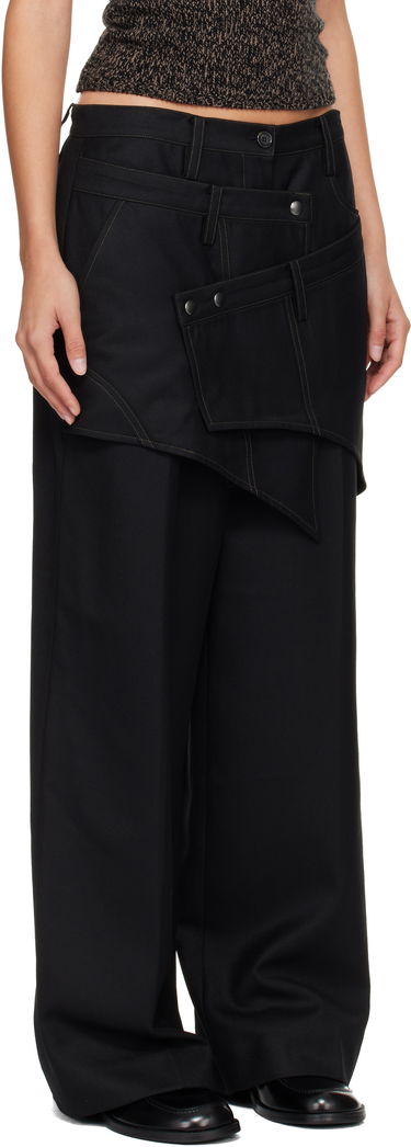 Housut Andersson Bell Crossover Wrap Tailored Trousers Musta | apa862w, 1