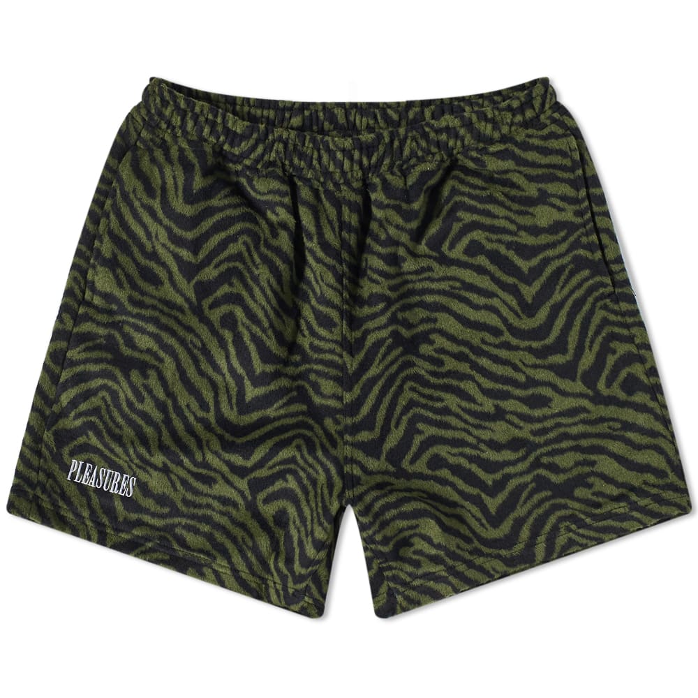 Shortsit Pleasures Fuzzy Breaker Stripe Short Vihreä | P22SP002-GRN, 0