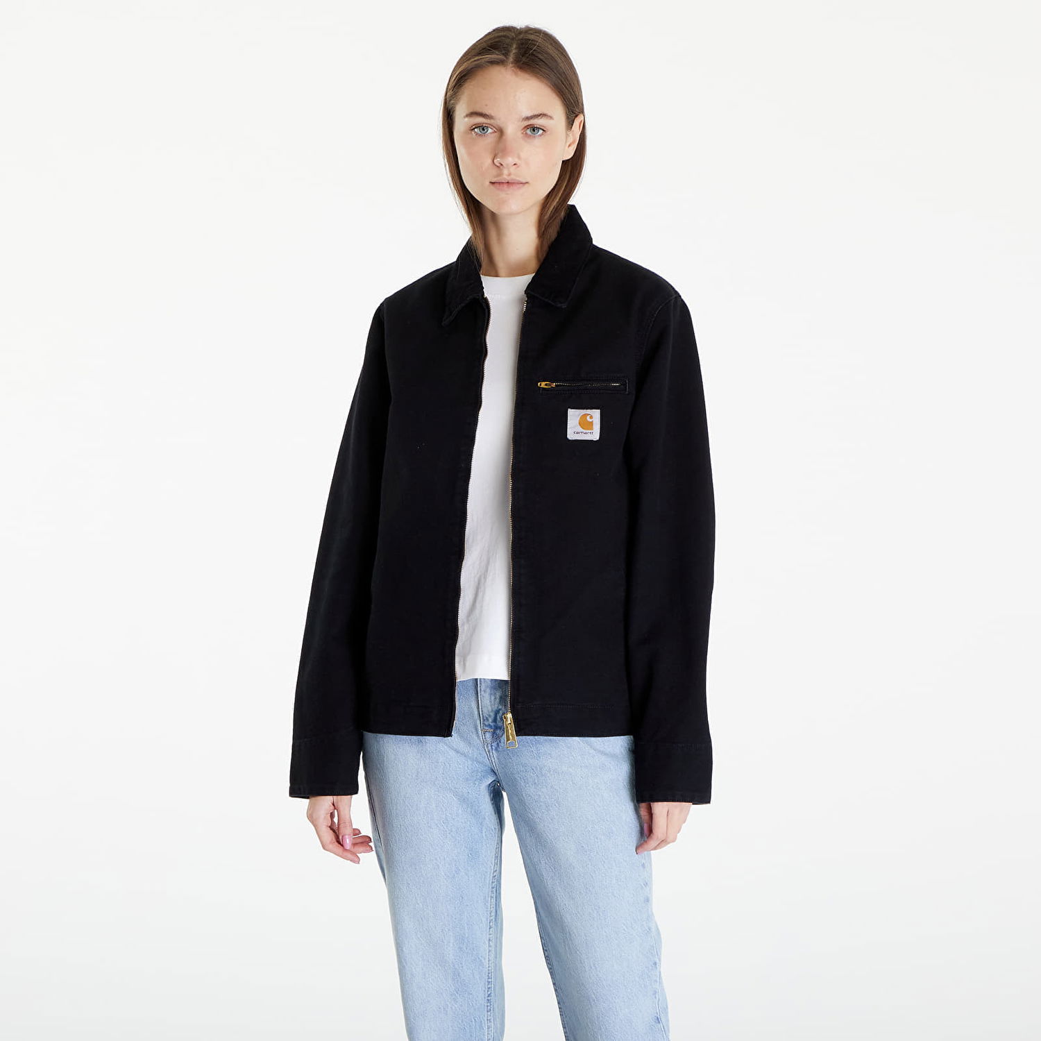 Takki Carhartt WIP Detroit Jacket "Zeus / Black rigid" Harmaa | I032940_1YM_01, 0