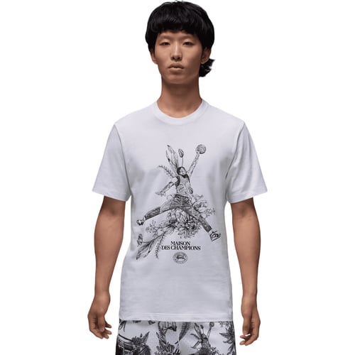 T-paita Jordan JUMPMAN DRI-FIT CREWNECK Valkoinen | FZ1928-100