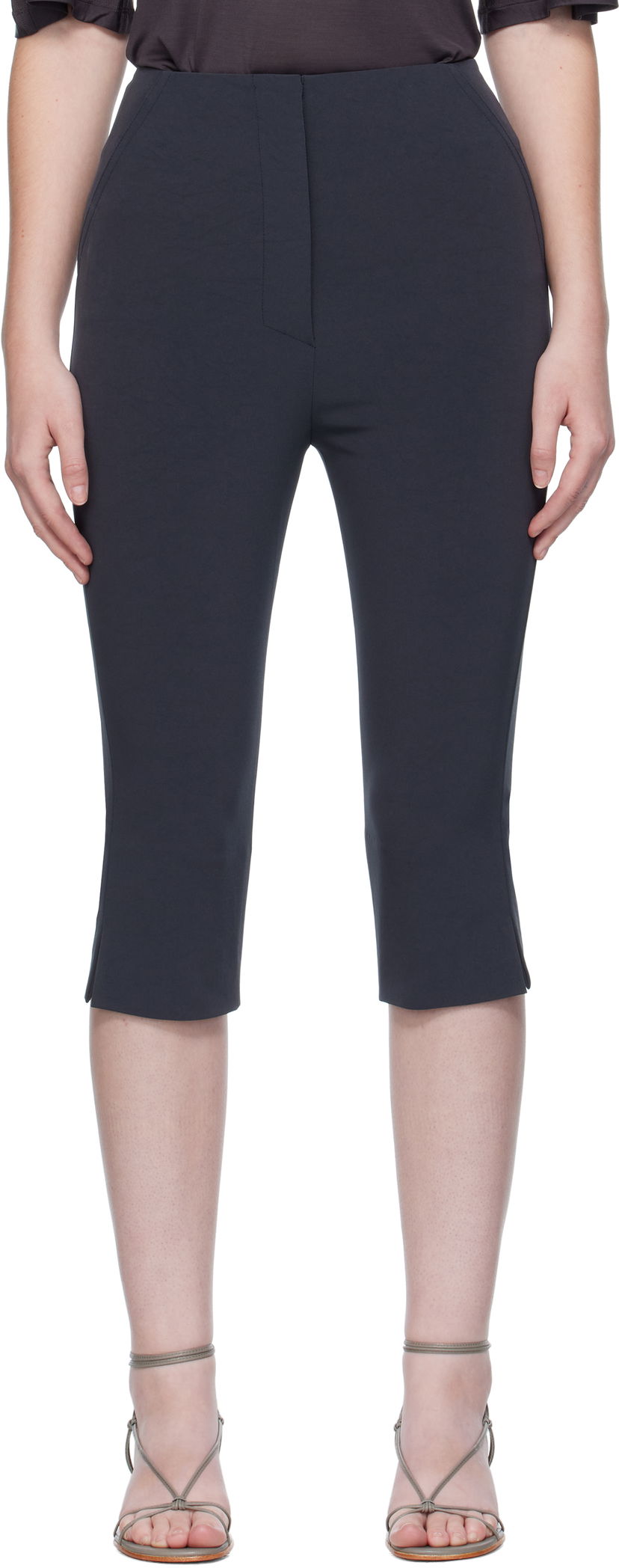 Shortsit Nanushka Nanushka Saoirse Capri Shorts Tummansininen | NW25PFPA15855