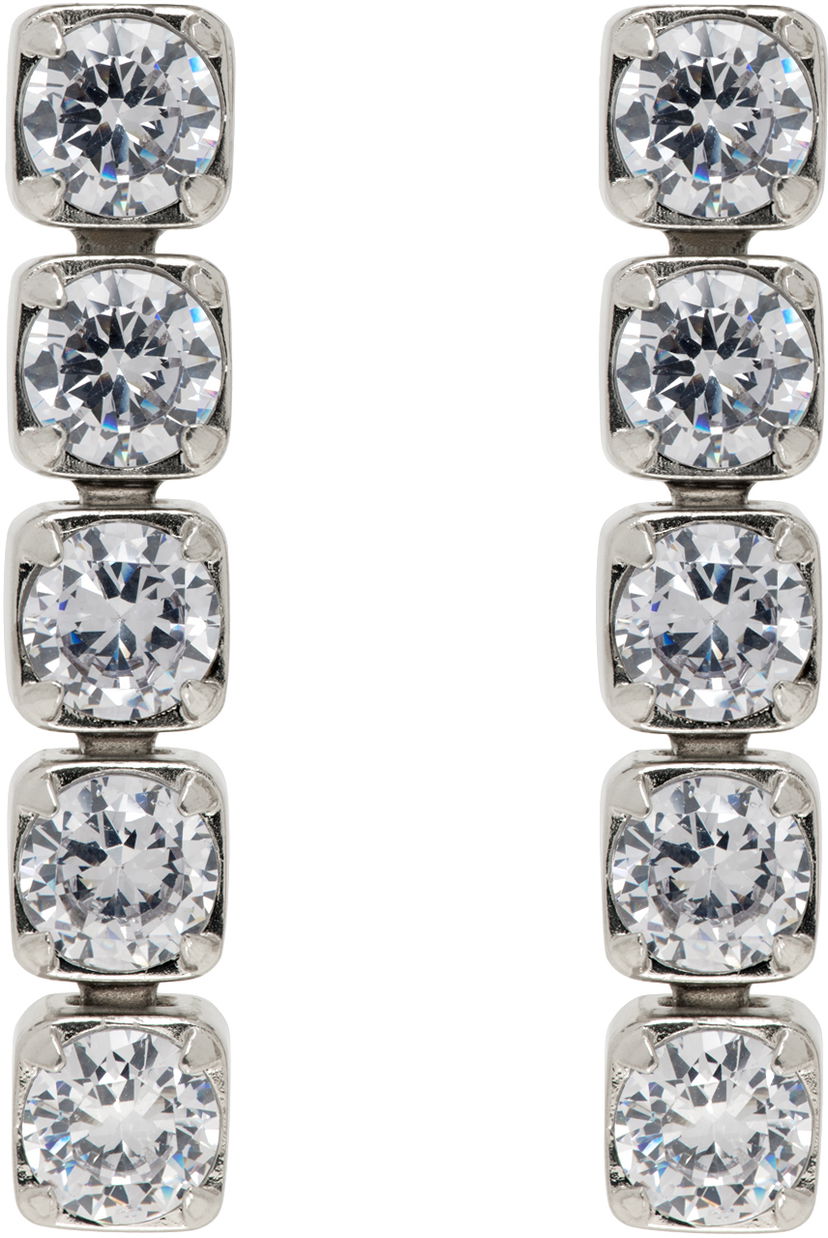 Korvakorut Jil Sander Crystal Earrings "Silver" Metallinen | J11VG0068_P6734