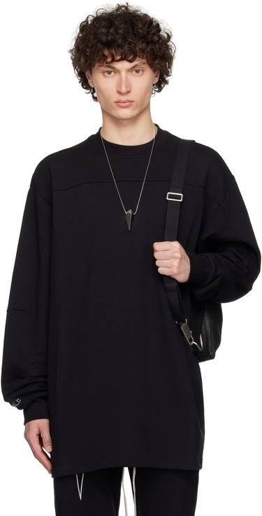 Huppari Rick Owens Rick Owens Champion Edition Girdered Sweatshirt Musta | CM01E1671 CHFE FELPA, 0
