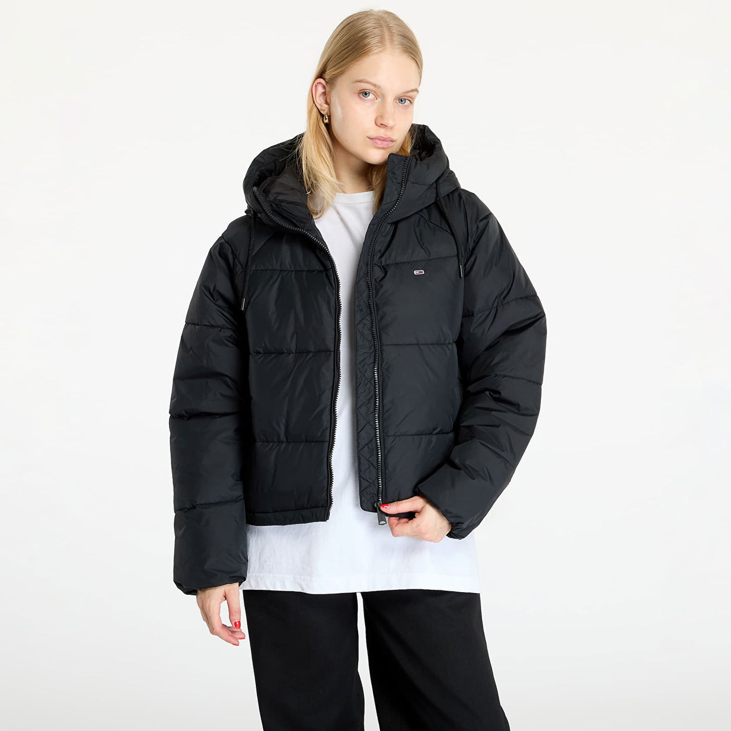 Puffer takki Tommy Hilfiger Vail Puffer Jacket Black Musta | DW0DW18841 BDS, 0