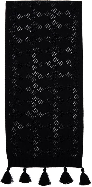 Huivi ADER ERROR Knitted Scarf with Tassels Musta | BMADSSAC0402BK, 3