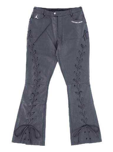 Housut Jordan x Travis Scott Leather Lace Trousers Harmaa | DX6170-070
