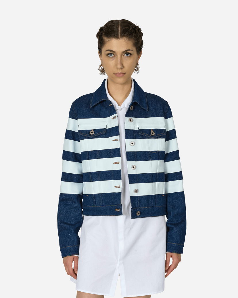 Takki Jean Paul Gaultier Striped Denim Jacket Sininen | VE071IP-D017 5501