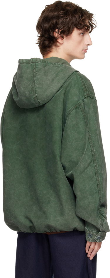 Takki JW Anderson JW Anderson Garment-Dyed Anorak Jacket Vihreä | JK0397-PG1600, 2