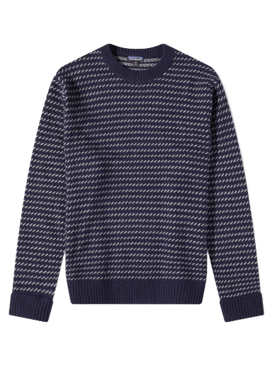 Villapaita Patagonia Recycled Wool Crewneck Tummansininen | 50655-CNY