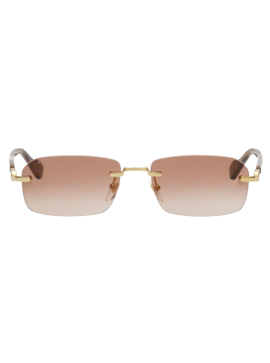 Aurinkolasit Gucci Rectangular Sunglasses Ruskea | GG1221S