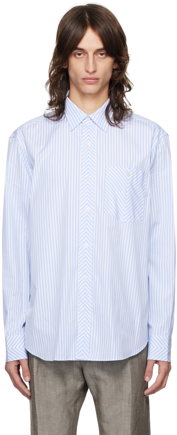 Paita Paul Smith Paul Smith Oversized Fit Striped Shirt Sininen | M1R-045Z-N02404-40