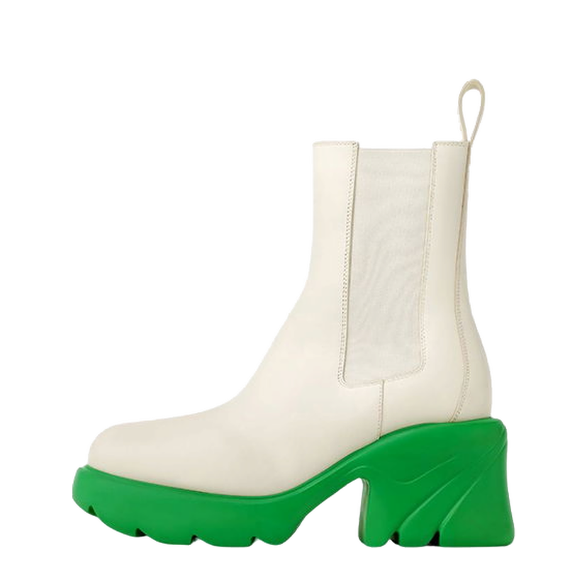 Tennarit ja kengät Bottega Veneta Flash Shearling Ankle Boot Valkoinen | 716245V1BN19168