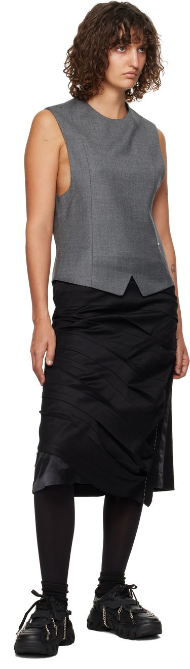 Tankkitoppi ADER ERROR Fitted Vest Top Harmaa | BN01FWVE0101GR, 3