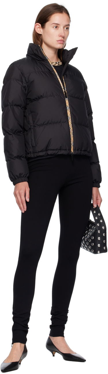 Puffer takki Burberry Ambleside Down Puffer Jacket Musta | 8113822, 3