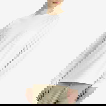 T-paita BEAMS Beams Plus Long Sleeve Pocket Tee, Size Large Valkoinen | 3814-0066-156-01, 2