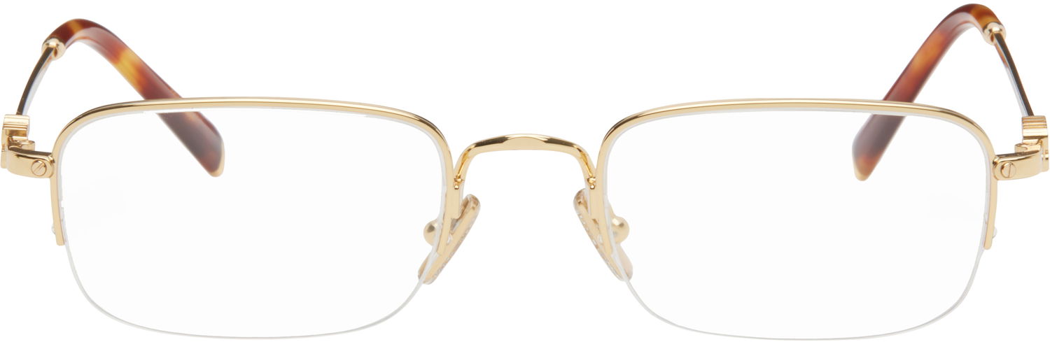 Aurinkolasit Miu Miu Miu Miu Half Rim Metal Rectangle Glasses Ruskea | 0MU 52WV 8056262411148, 0