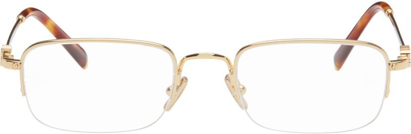 Aurinkolasit Miu Miu Miu Miu Half Rim Metal Rectangle Glasses Ruskea | 0MU 52WV 8056262411148