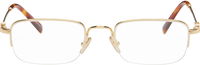 Miu Miu Half Rim Metal Rectangle Glasses