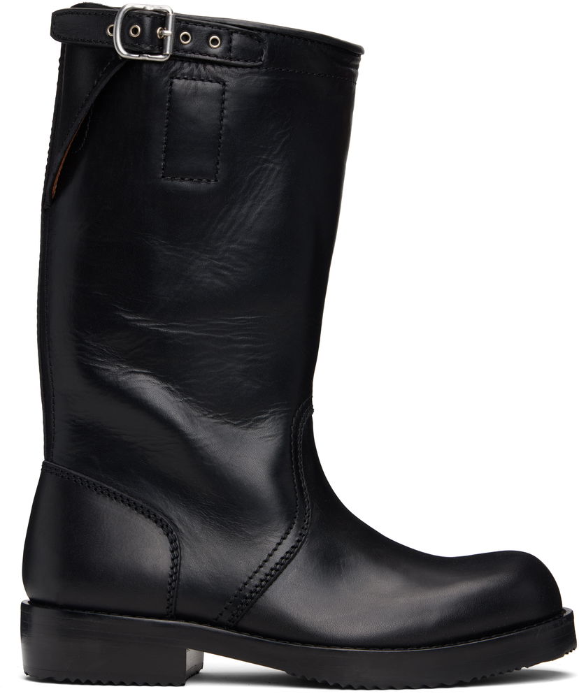 Tennarit ja kengät Dries Van Noten Dries Van Noten Leather Biker Boots Musta | 252-021700-105