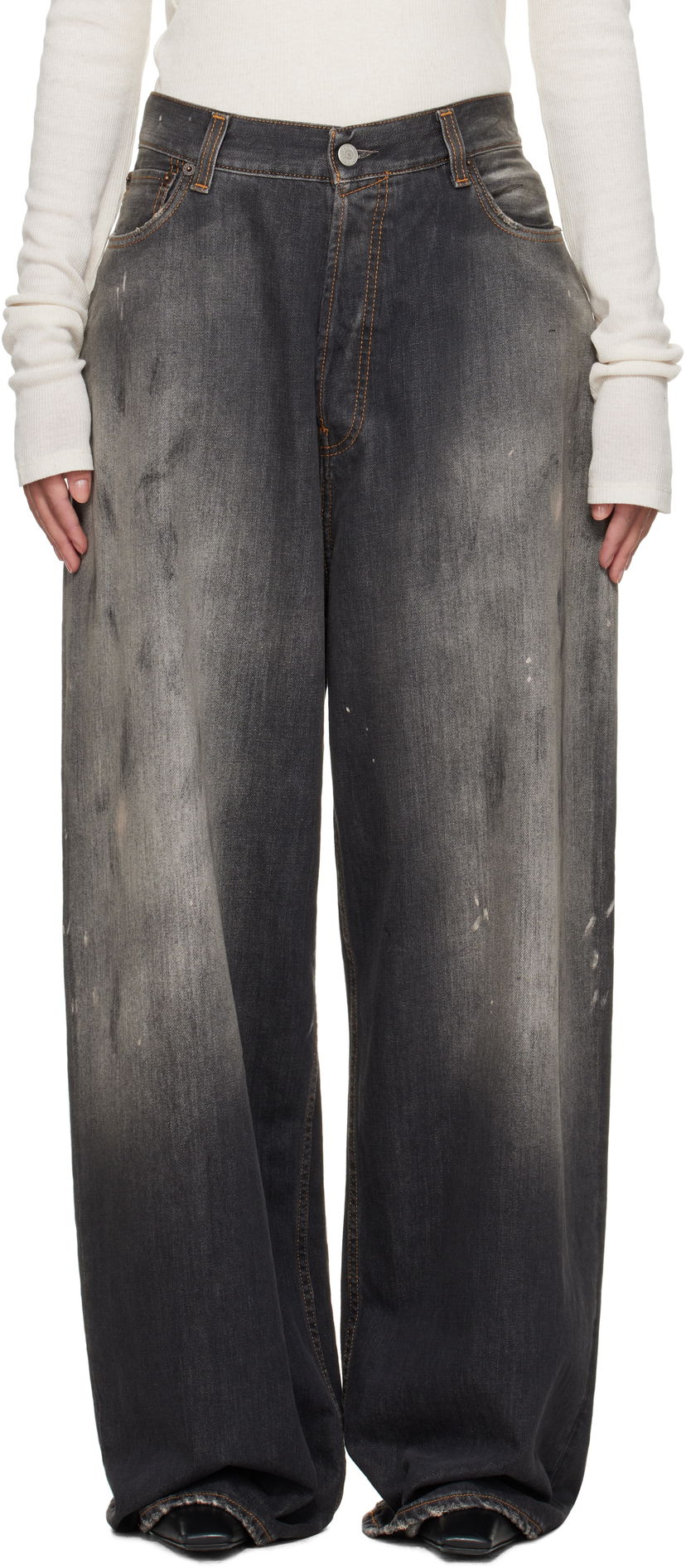 Jeans Acne Studios Acne Studios Super Baggy Fit Jeans Harmaa | A00514-