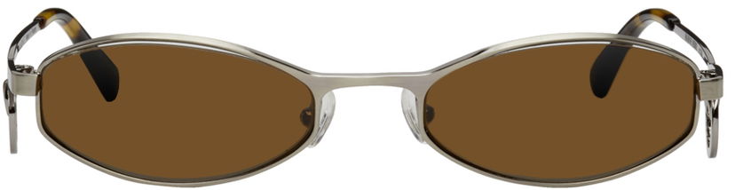 Aurinkolasit Marine Serre Marine Serre Vuarnet Edition Swirl-Frame Oval Sunglasses Metallinen | A123SS22X