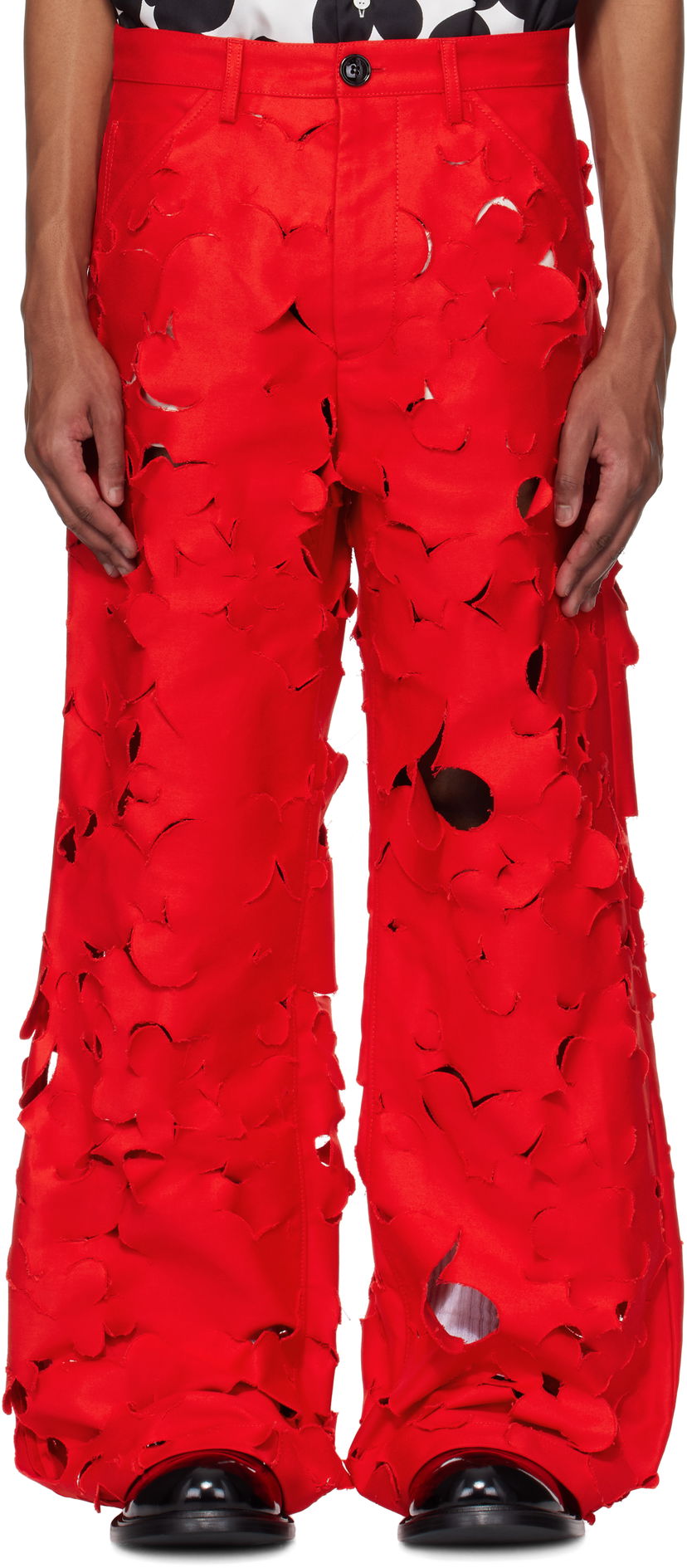 Housut Marni Marni Cut-Out Cargo Pants Punainen | PUMU0287S0 USR012