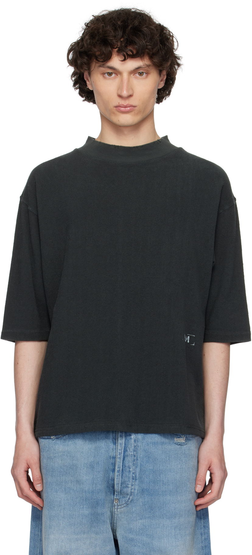 T-paita Maison Margiela Maison Margiela Stamp Logo T-Shirt Harmaa | S50GC0713 M20057