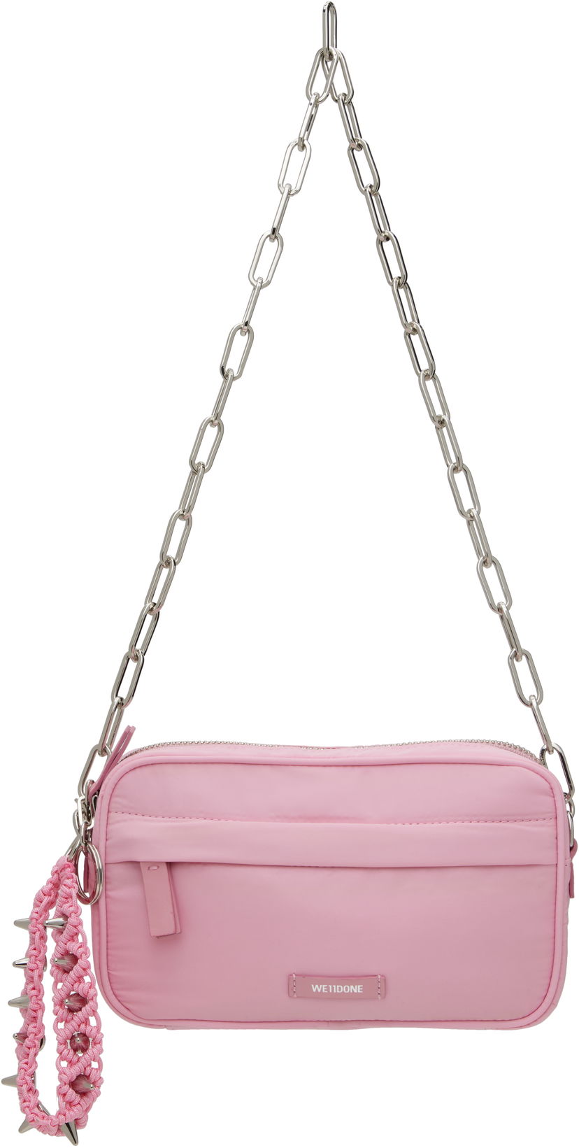 Olkalaukku We11done We11done Mini Chain Bag with Spiked Wristlet Vaaleanpunainen | WD-AB0-25-488-U-PK