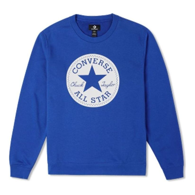 Huppari Converse Chuck Taylor Patch French Terry Crew Sweatshirt Sininen | 10023855-400