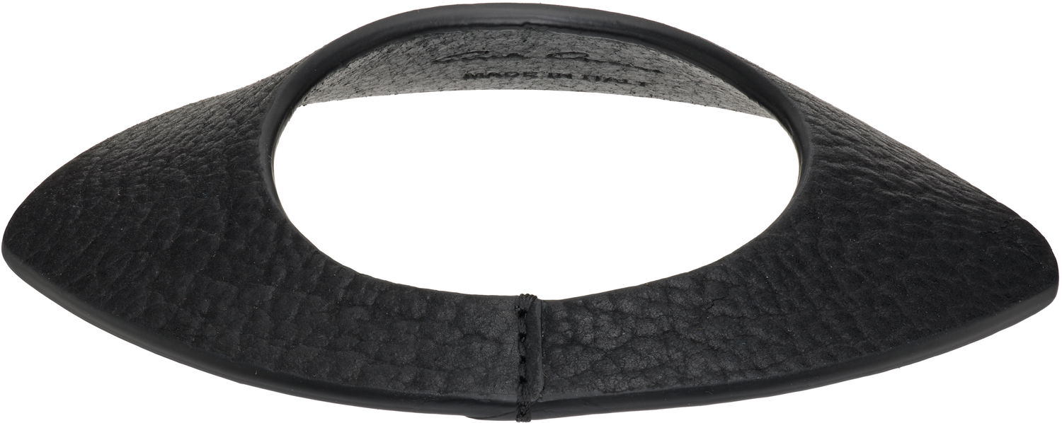 Kaulakoru Rick Owens Rick Owens Concordians Anthem Textured Leather Collar Necklace Musta | RA02E0707 LBT, 1
