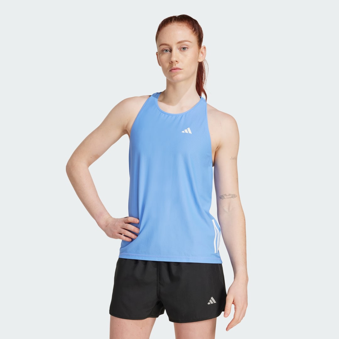 Tankkitoppi adidas Performance Own the Run Tank Top Sininen | JX2251, 0