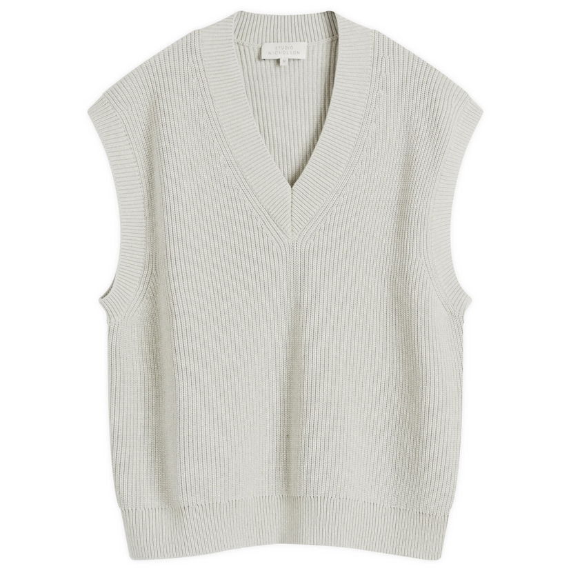 Villapaita Studio Nicholson Studio Nicholson Knitted Vest Harmaa | CULKINSNM-1305-GRM