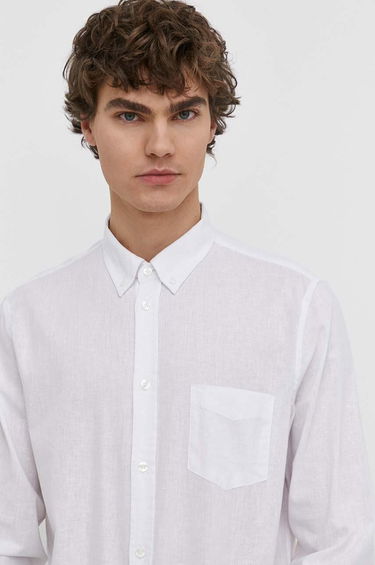 Paita Samsoe Samsoe Liam BA Shirt Sininen | M20200043, 3