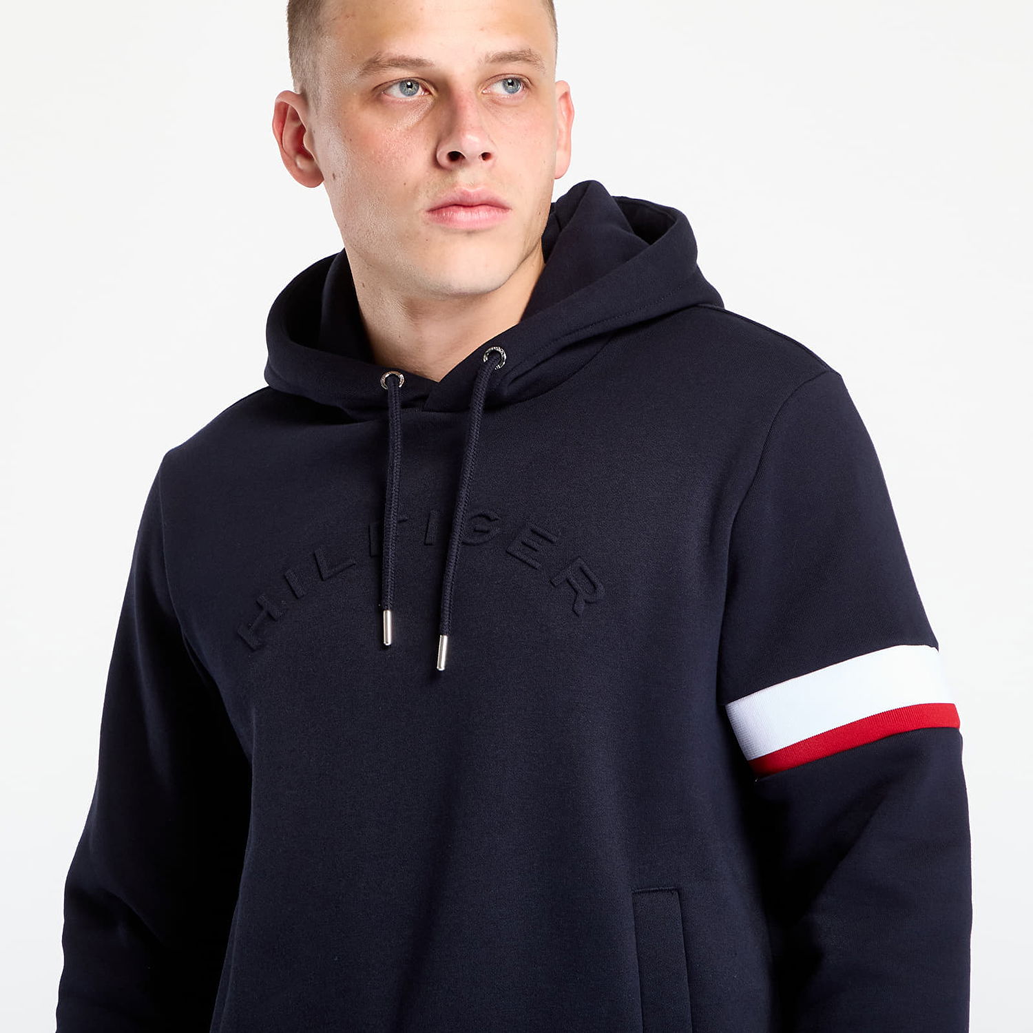 Huppari Tommy Hilfiger Sweatshirt Rwb Insert Hoodie Desert Sky Tummansininen | MW0MW40479-DW5, 1