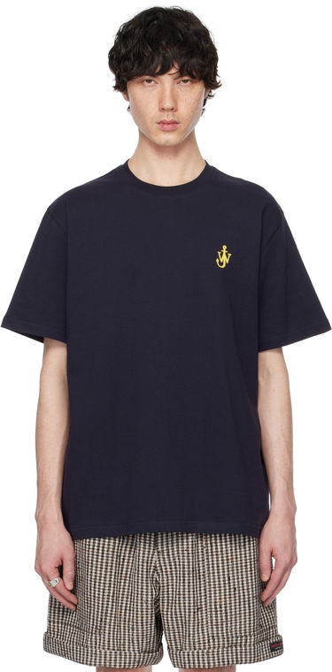 T-paita JW Anderson JW Anderson Anchor T-Shirt Tummansininen | JT0257-PG1510, 0