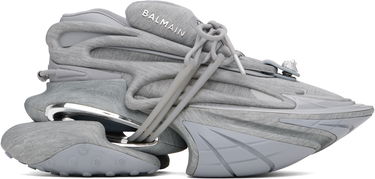 Tennarit ja kengät Balmain Balmain Unicorn Low Fleece Print Harmaa | EM1VJ309KFCT, 0