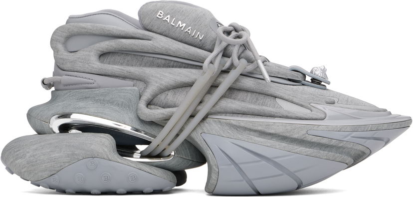 Tennarit ja kengät Balmain Balmain Unicorn Low Fleece Print Harmaa | EM1VJ309KFCT