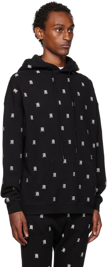 Huppari R13 R13 Allover Print Hoodie Musta | R13WK005-K072A, 1