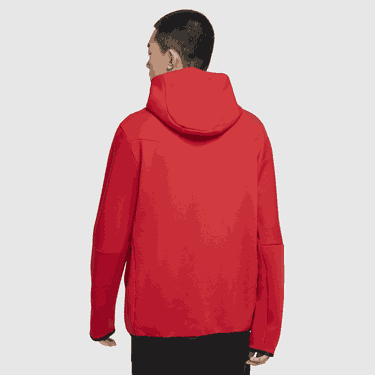 Huppari Nike Sportswear Tech Fleece Hoodie Punainen | cu4489-657, 3