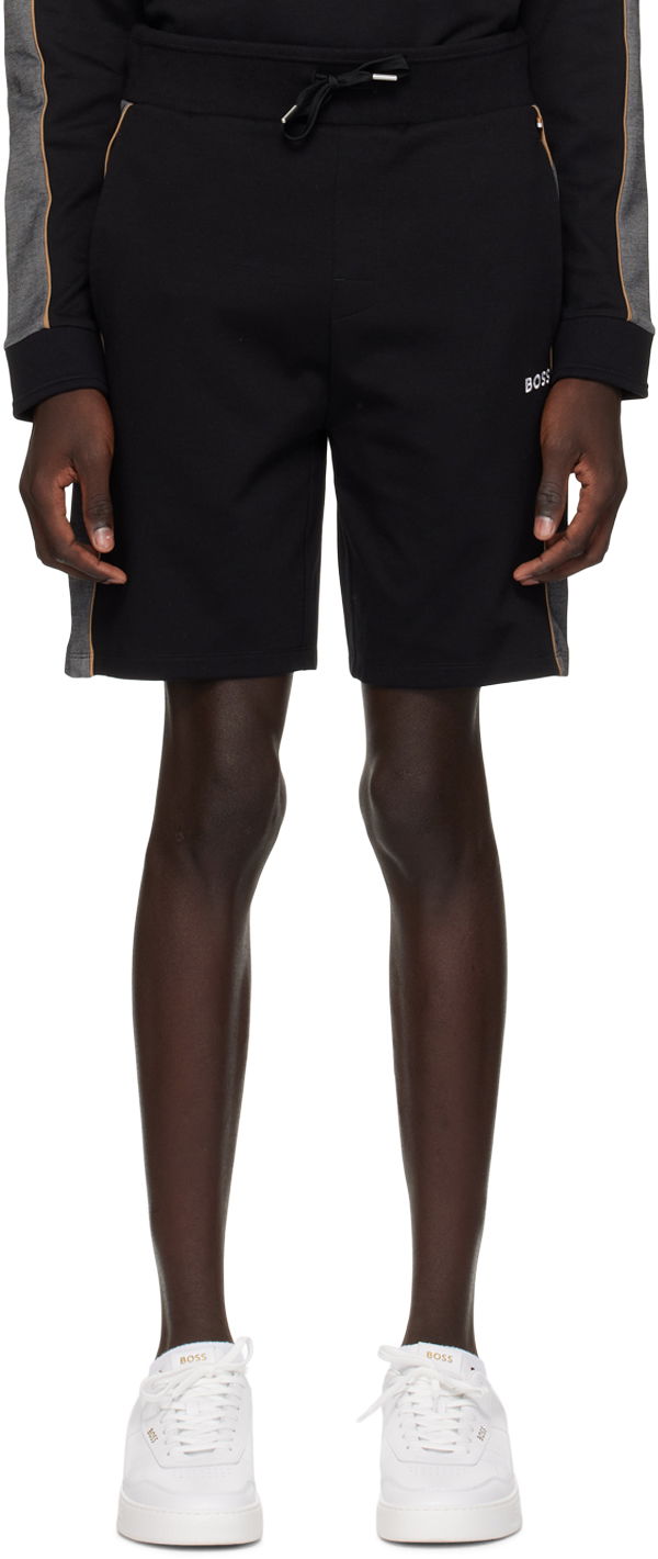 Shortsit BOSS Straight-Leg Shorts Musta | 50511042