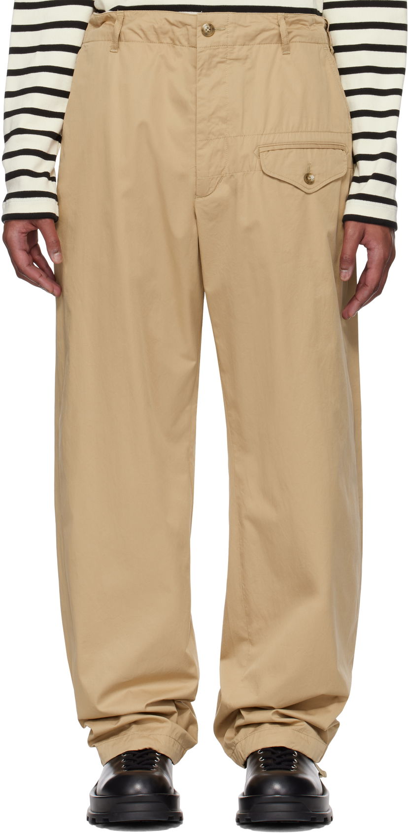 Cargo housut Engineered Garments Engineered Garments Gurkha Trousers Beige | 25S1F039